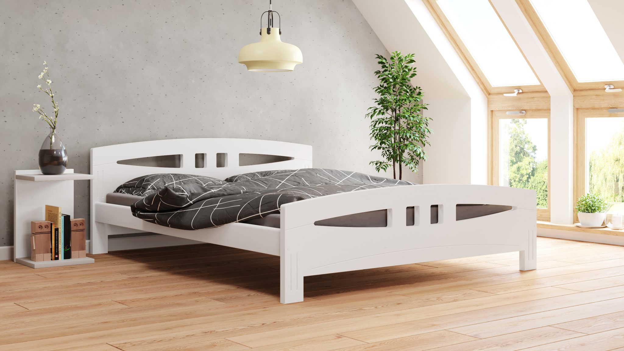 postele z masívneho dreva